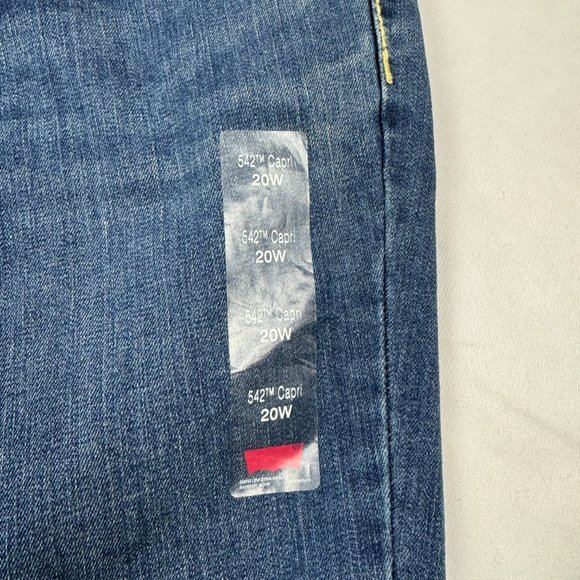 NWT Levi’s 542 Jeans Relaxed Fit Dark Wash Stretch Plus Size 20W Women - Picture 3 of 9